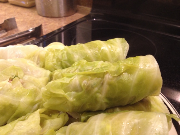 Cabbage rolls ready to eat